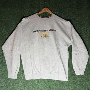 Vintage 1990s 90s University of Michigan Wolverines Crewneck Sweatshirt Size XL